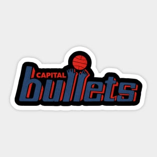 Capital Bullets Basketball Team Sticker